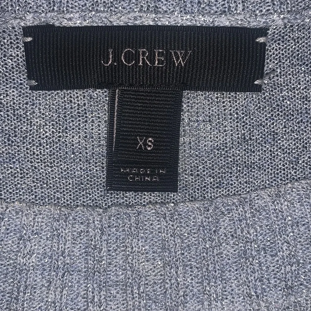 J Crew Sparkled Glitter Crew Neck Top